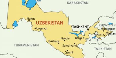 Hlavní město Uzbekistánu mapě